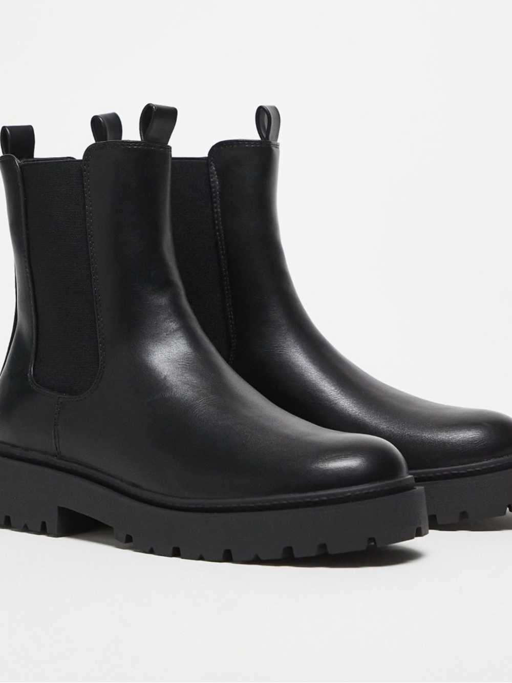 ASOS Black Platform Chelsea Boots